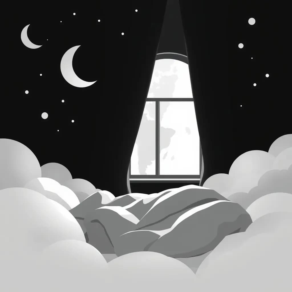 Dream illustration: Dreaming in Grayscale