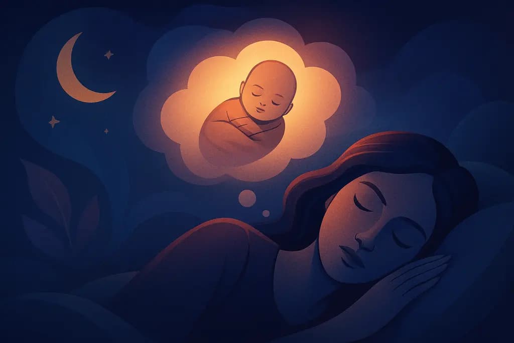 Dream illustration: dreaming of a baby meaning
