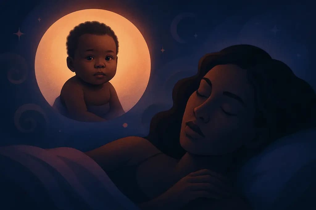 Dream illustration: dreaming of a black baby