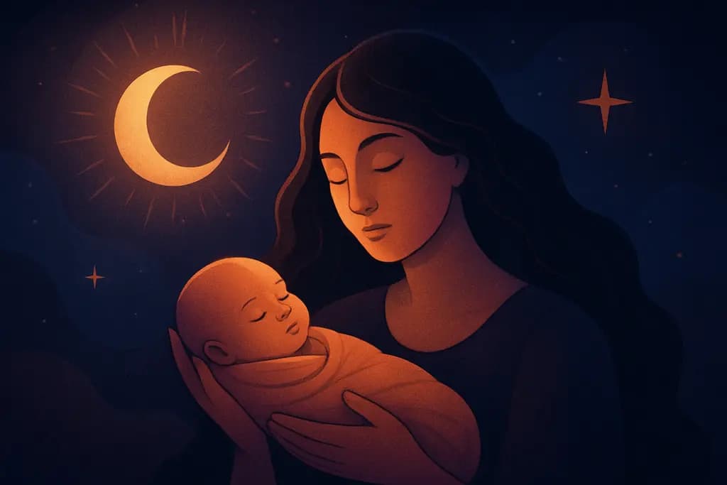 Dream illustration: dreaming of holding a baby