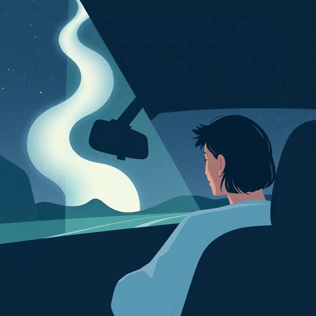 Dream illustration: Driving in reverse