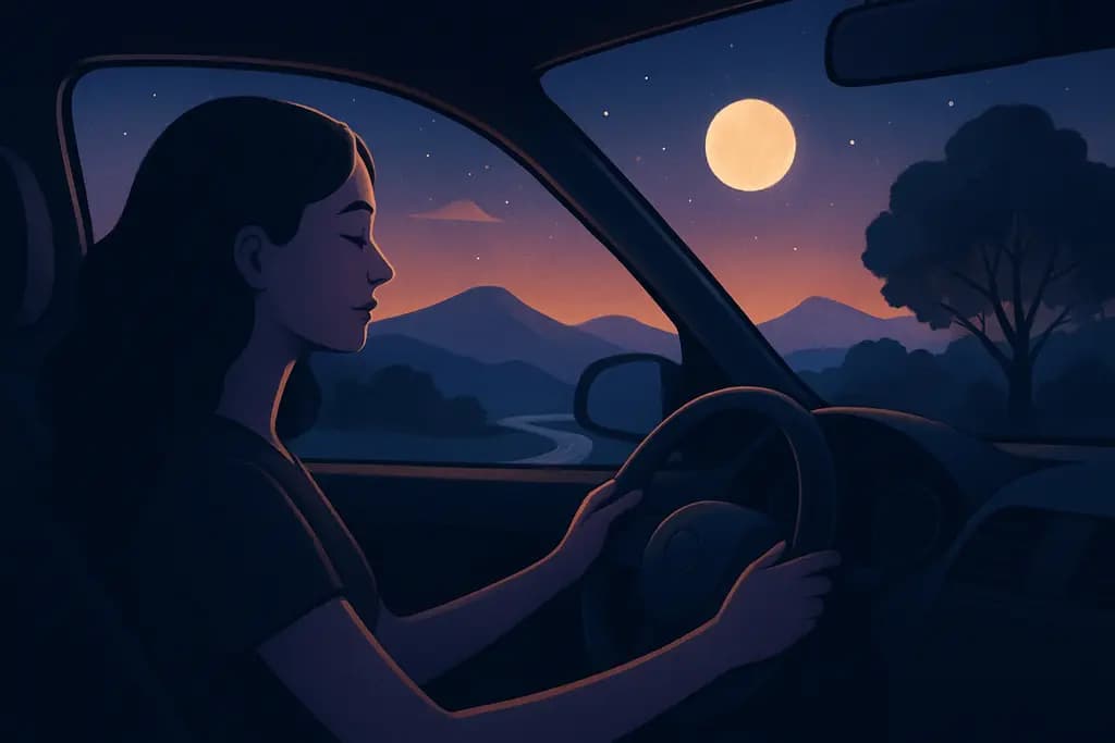 Dream illustration: Driving Smoothly Without Worry