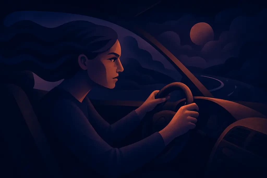 Dream illustration: Driving too fast