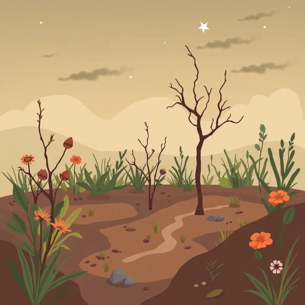 Dream illustration: Drought in your garden