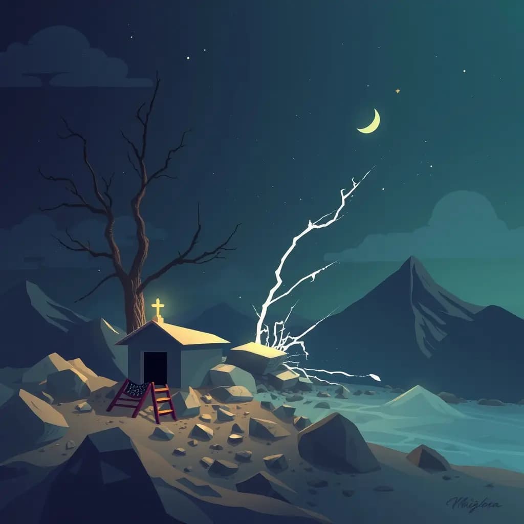 Dream illustration: Earthquake in a dream