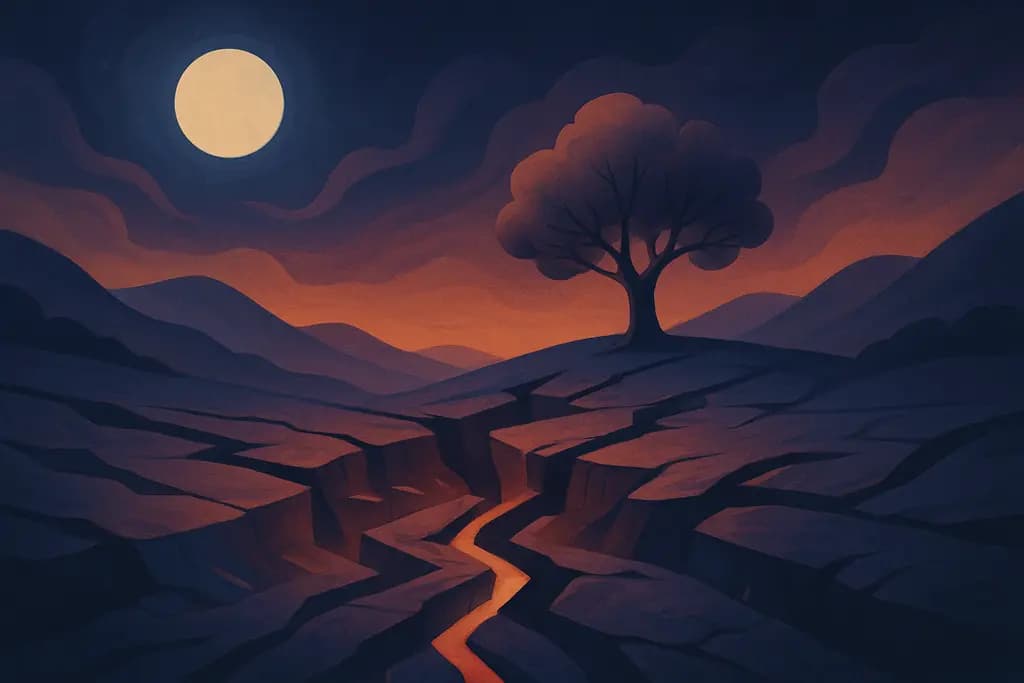 Dream illustration: Earthquake shaking