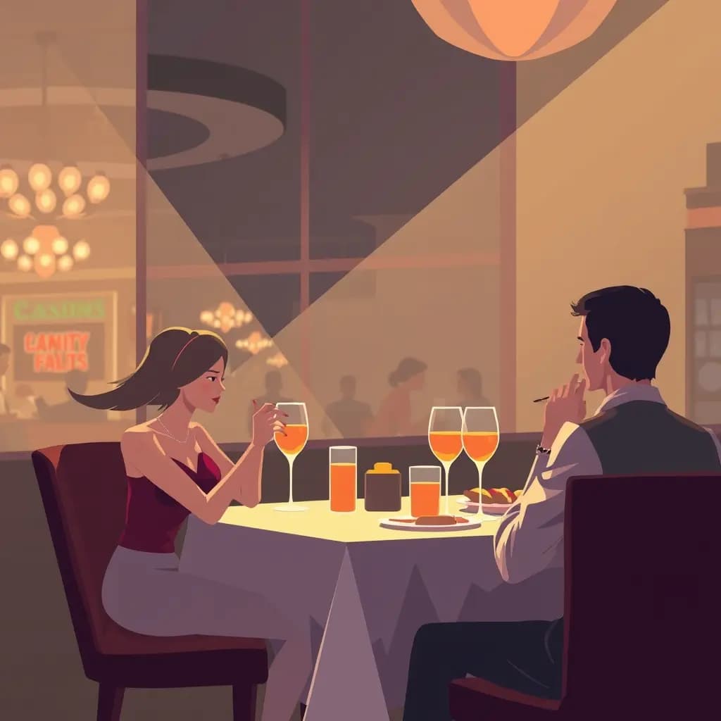 Dream illustration: Eating in a Casino Restaurant