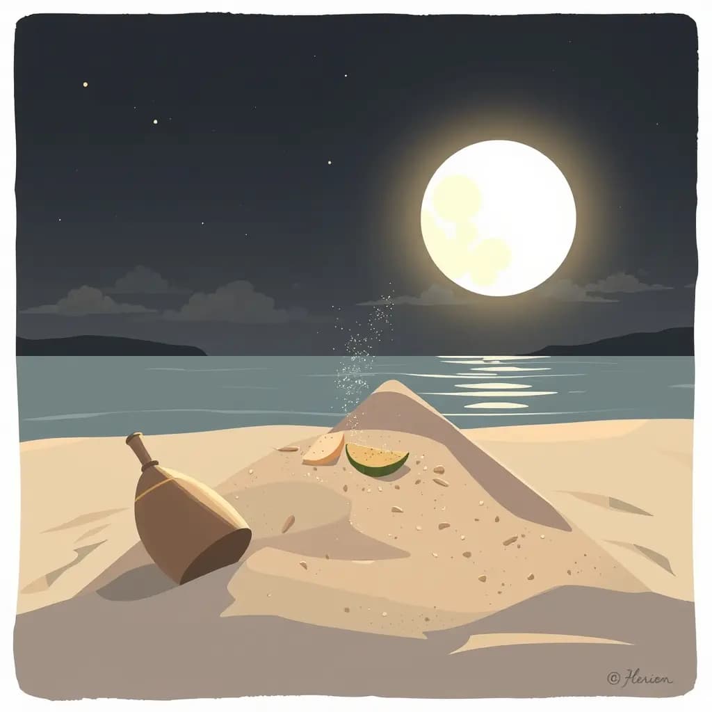 Dream illustration: Eating sand instead of food