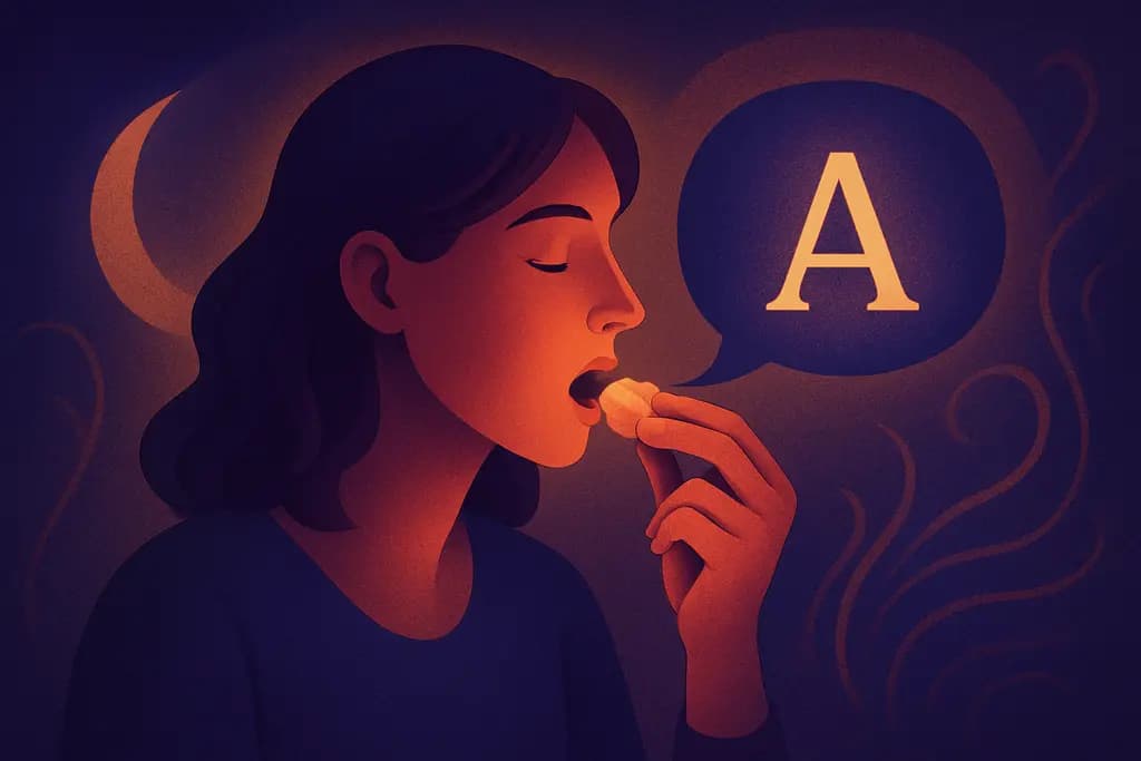 Dream illustration: Eating something and instantly understanding a language