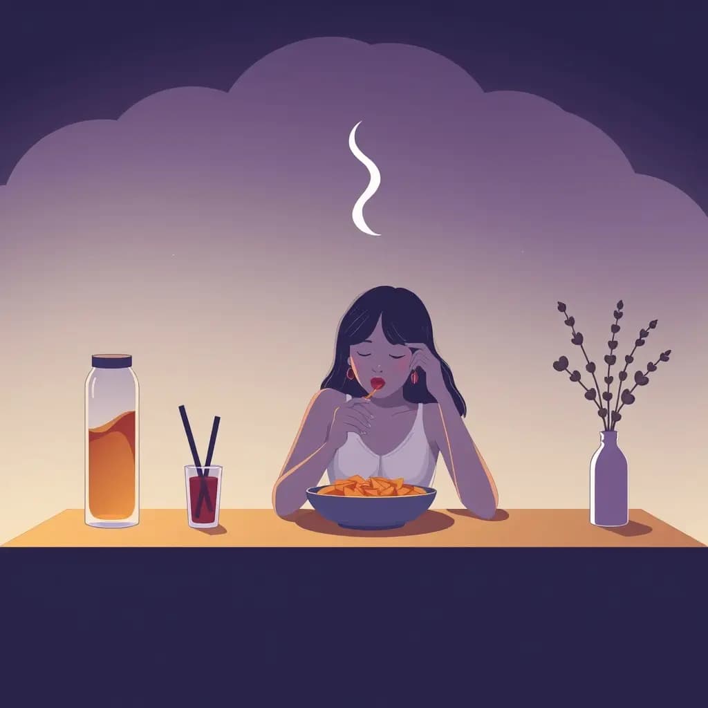 Dream illustration: Eating while forgetting hunger