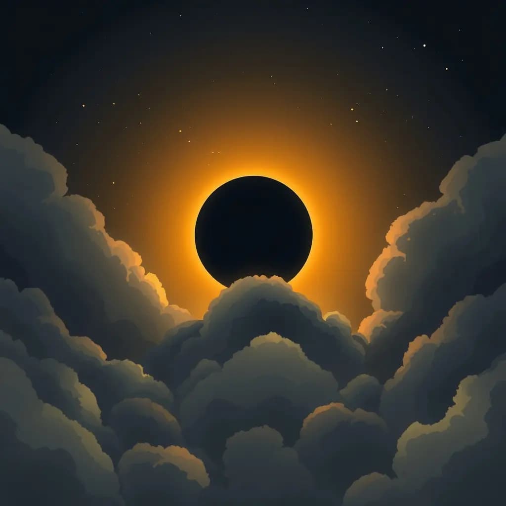Dream illustration: Eclipse revealing secret date
