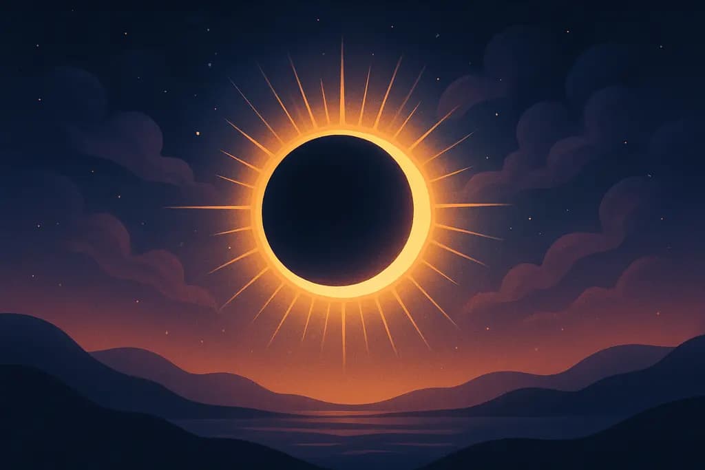 Dream illustration: Eclipse (sun or moon)