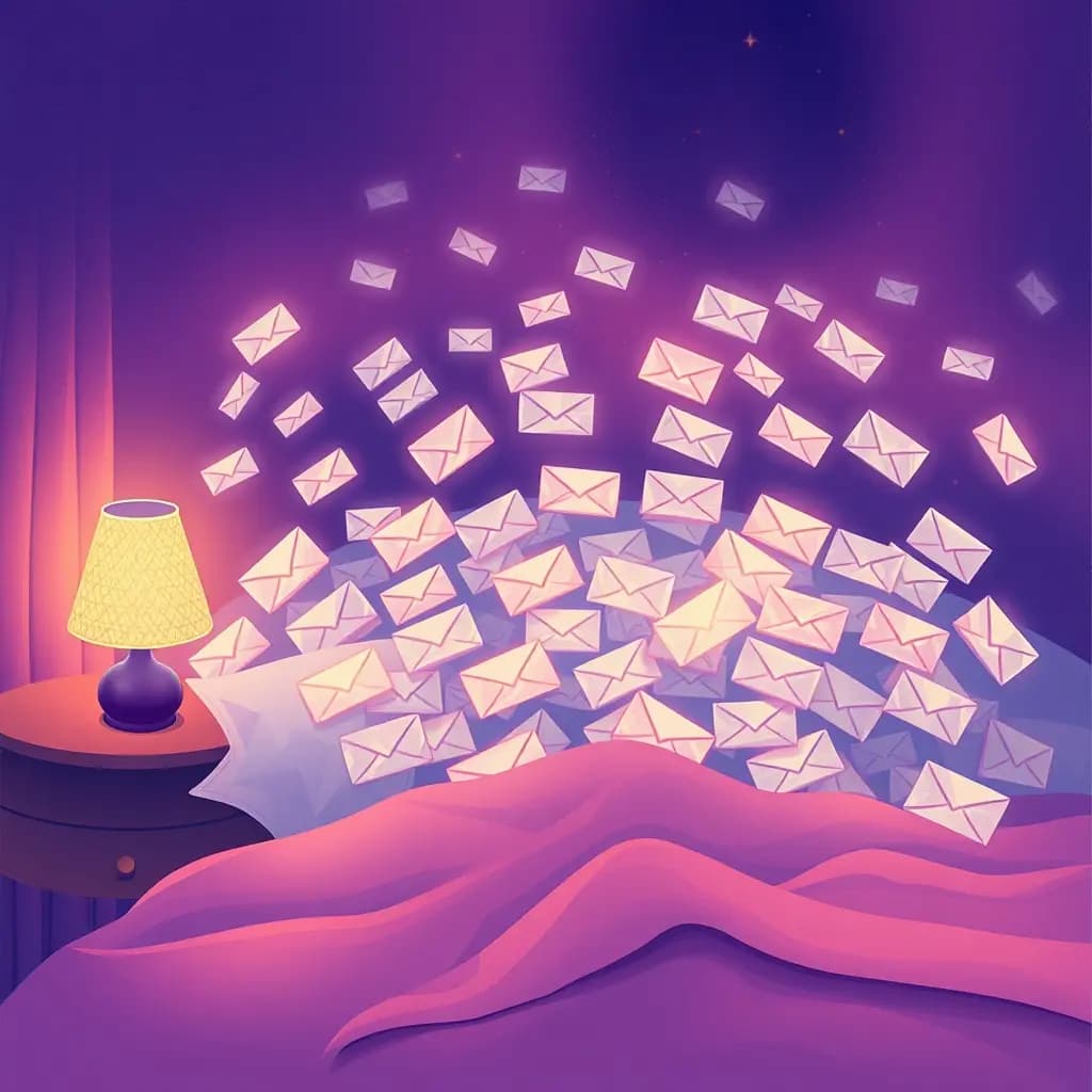 Dream illustration: Email inbox overflows