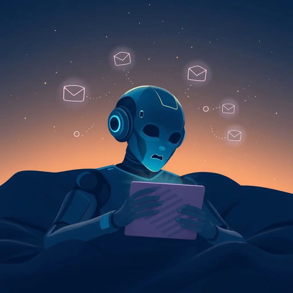 Dream illustration: Emails written by AI