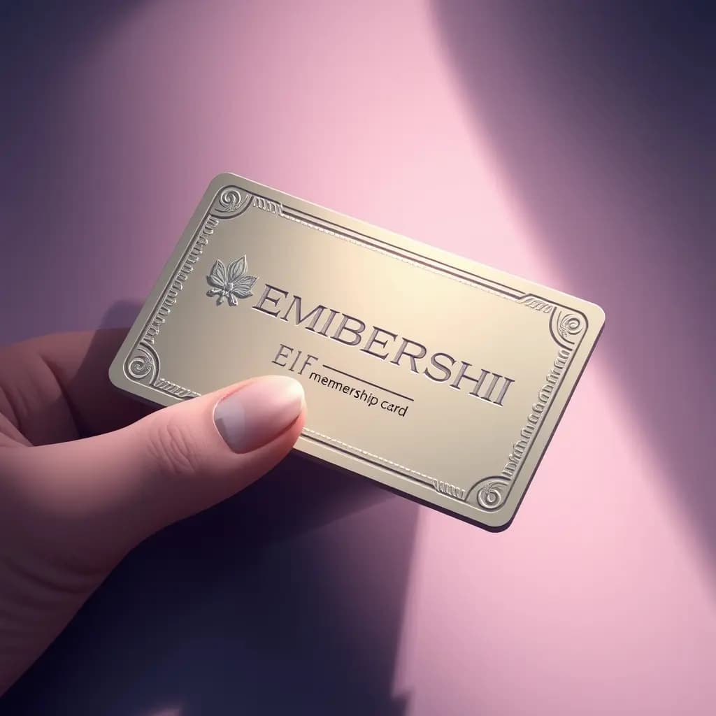 Dream illustration: Embossed Membership Card