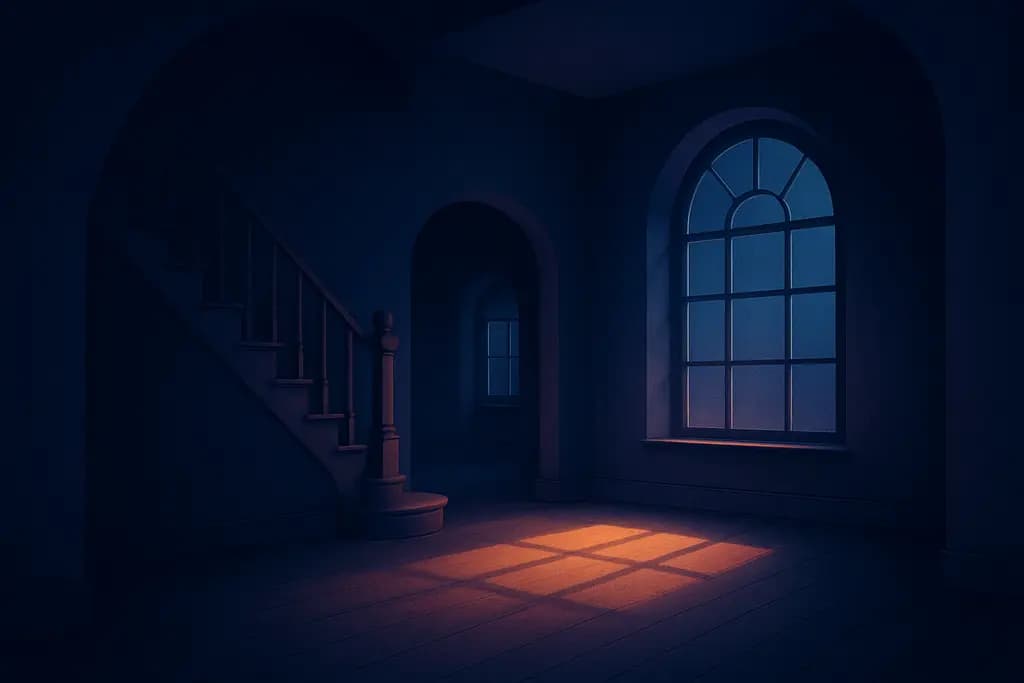 Dream illustration: Empty echoing house
