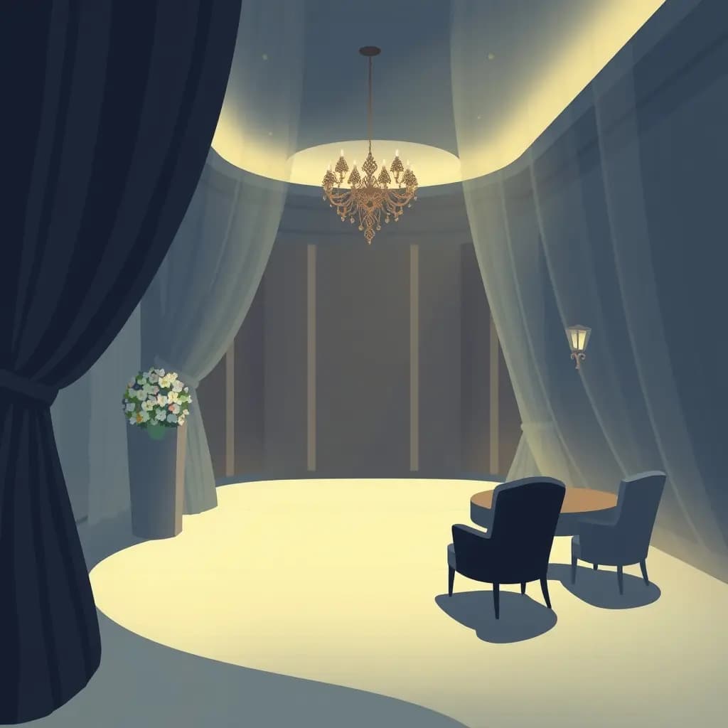 Dream illustration: Empty guest list appears