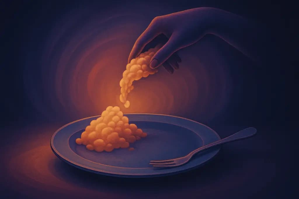 Dream illustration: Empty Plate That Refills Itself