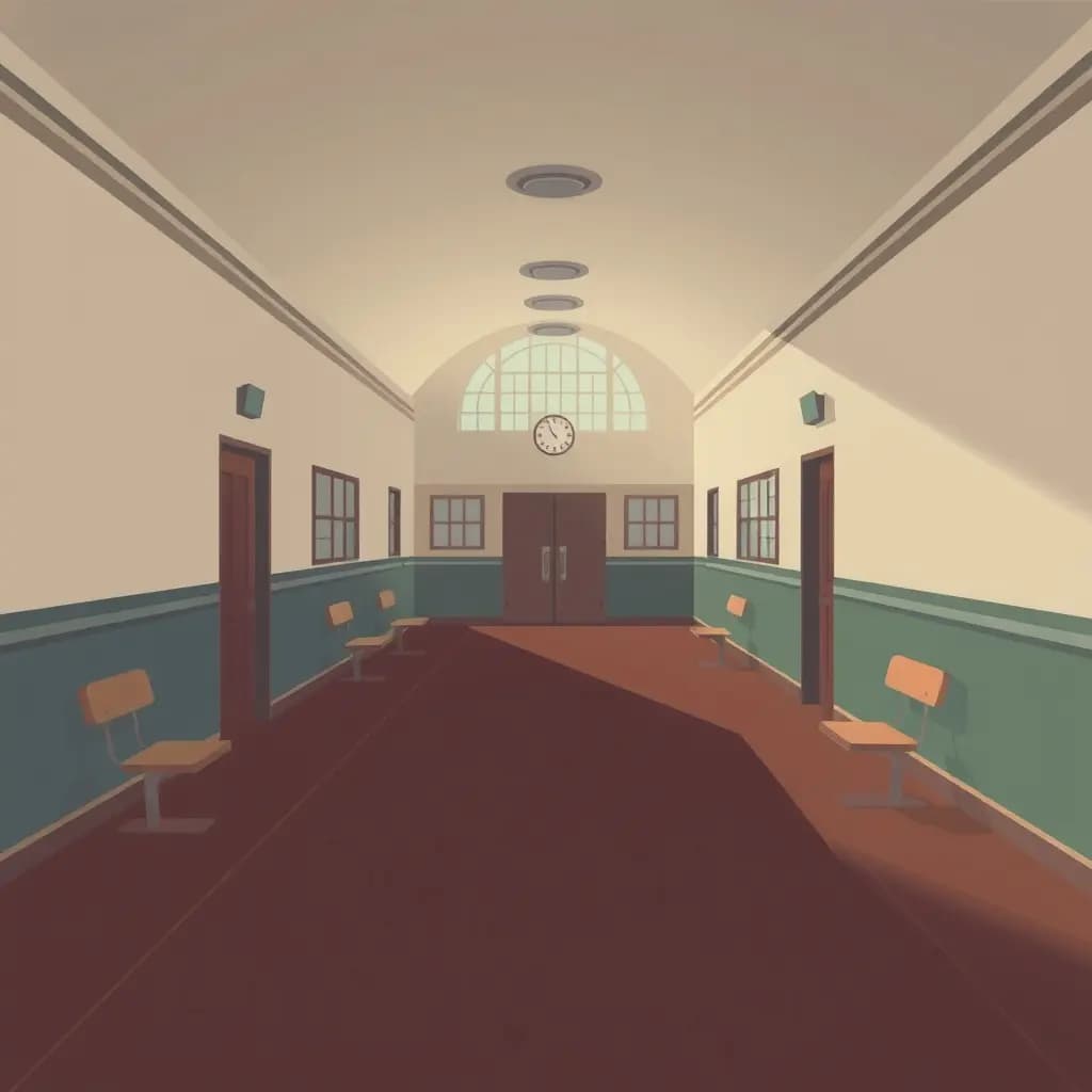 Dream illustration: Empty School