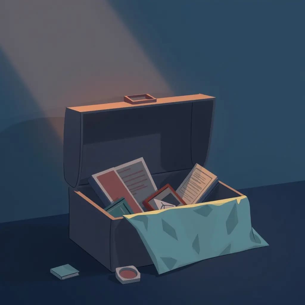 Dream illustration: Empty shoebox of memories