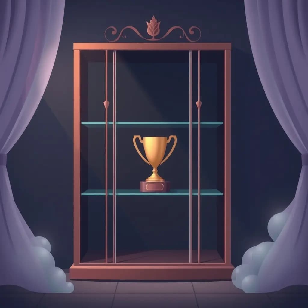 Dream illustration: Empty trophy case