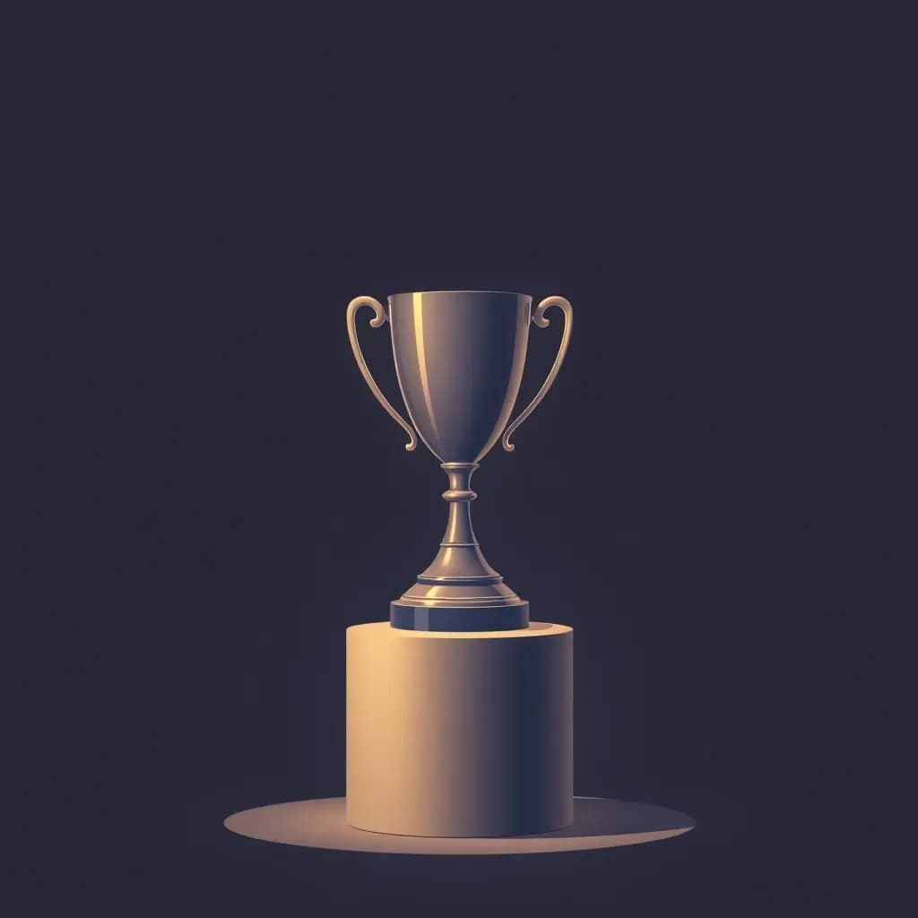 Dream illustration: Empty trophy on pedestal