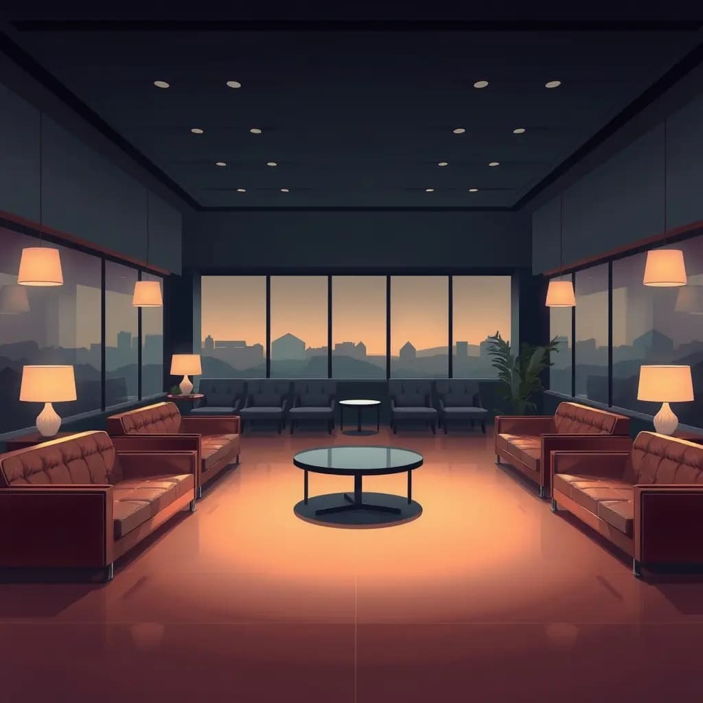 Dream illustration: Empty VIP lounge
