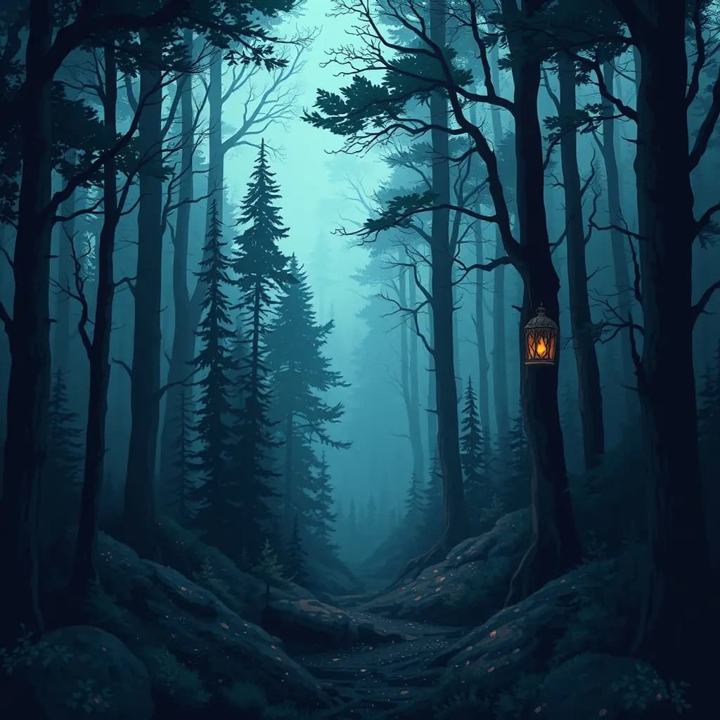Dream illustration: Enchanted forest