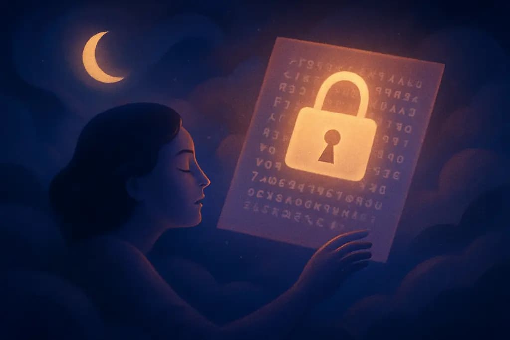 Dream illustration: Encrypted Letter You Can't Open