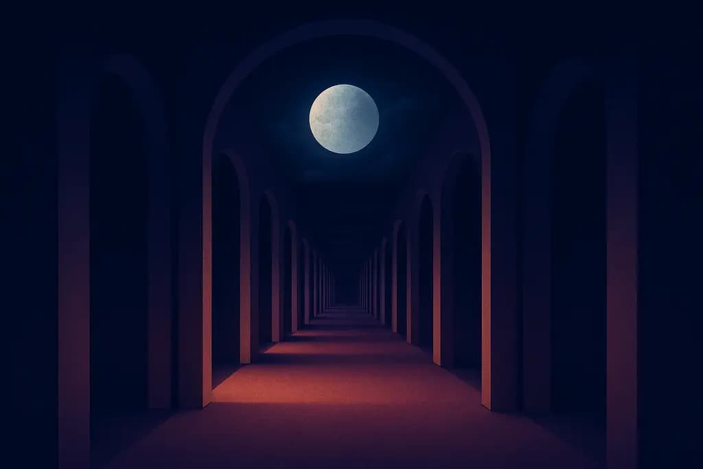 Dream illustration: Endless corridor