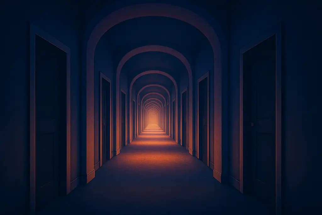 Dream illustration: Endless Hallway
