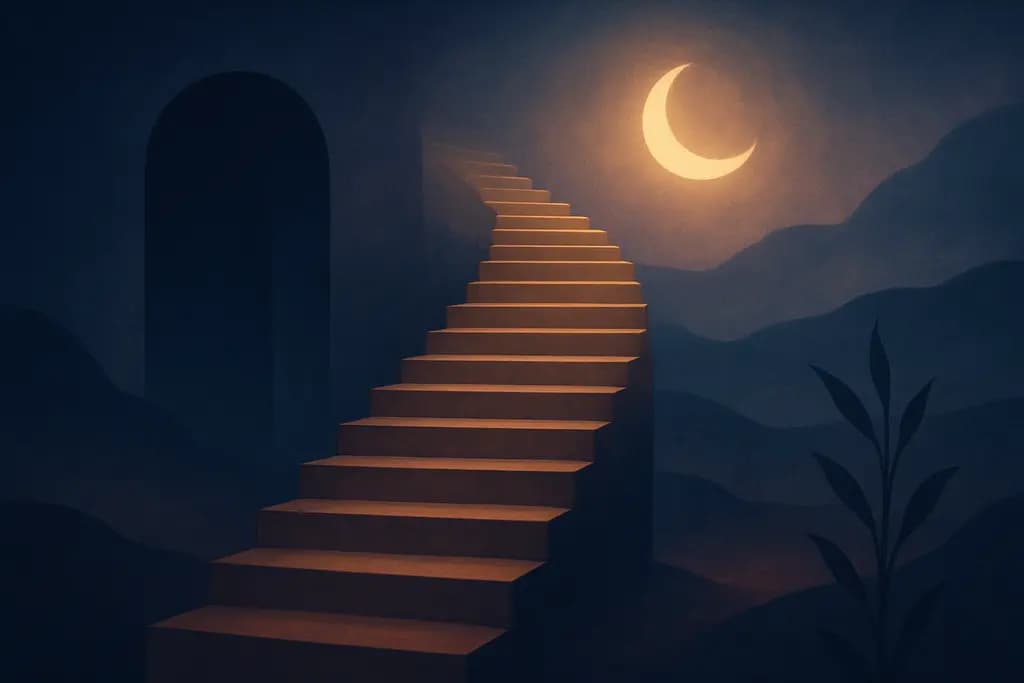 Dream illustration: endless staircase dream meaning