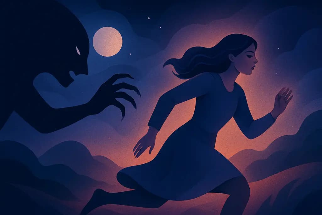Dream illustration: Escape from Danger