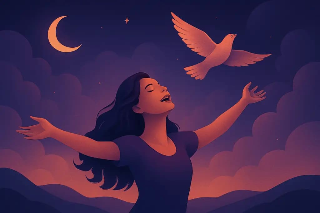 Dream illustration: Euphoric freedom