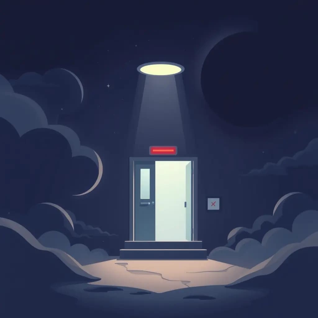 Dream illustration: Evacuation or emergency exit