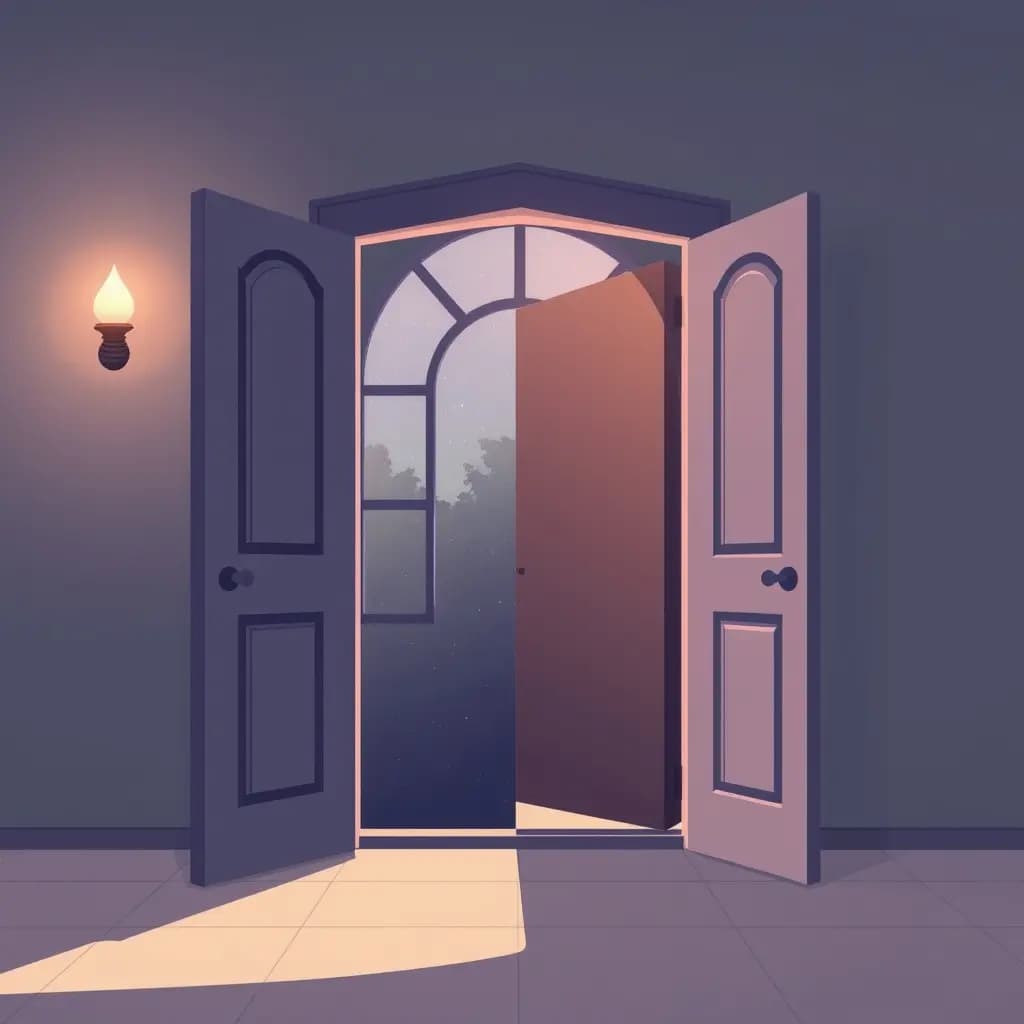 Dream illustration: Every door leads outside