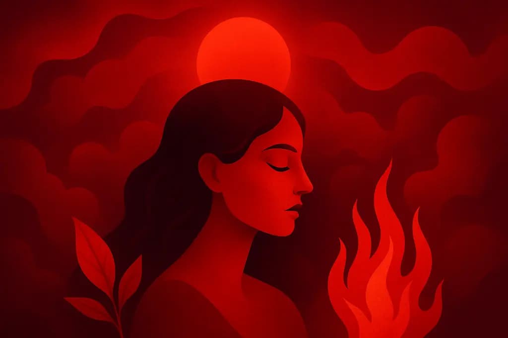 Dream illustration: Everything is red