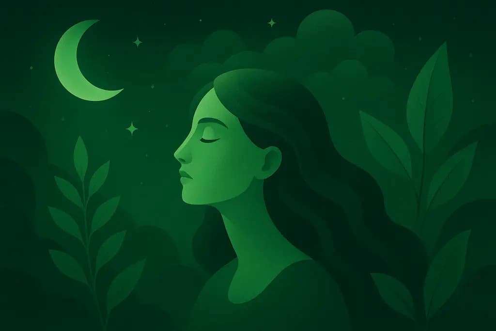 Dream illustration: Everything looks green
