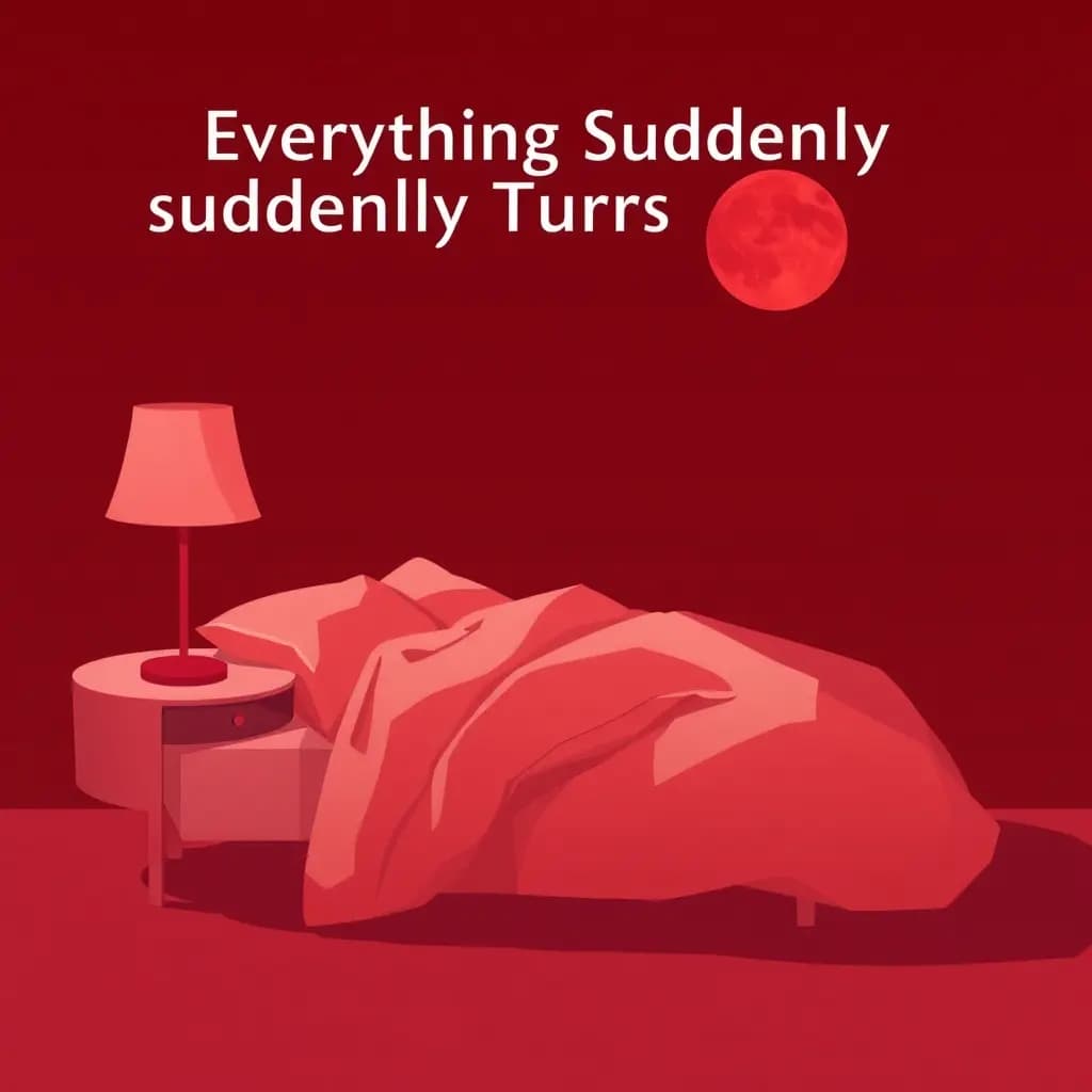 Dream illustration: Everything Suddenly Turns Red