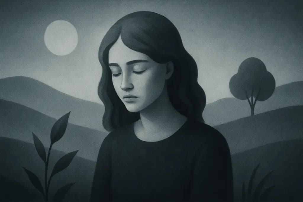 Dream illustration: Everything turns monochrome