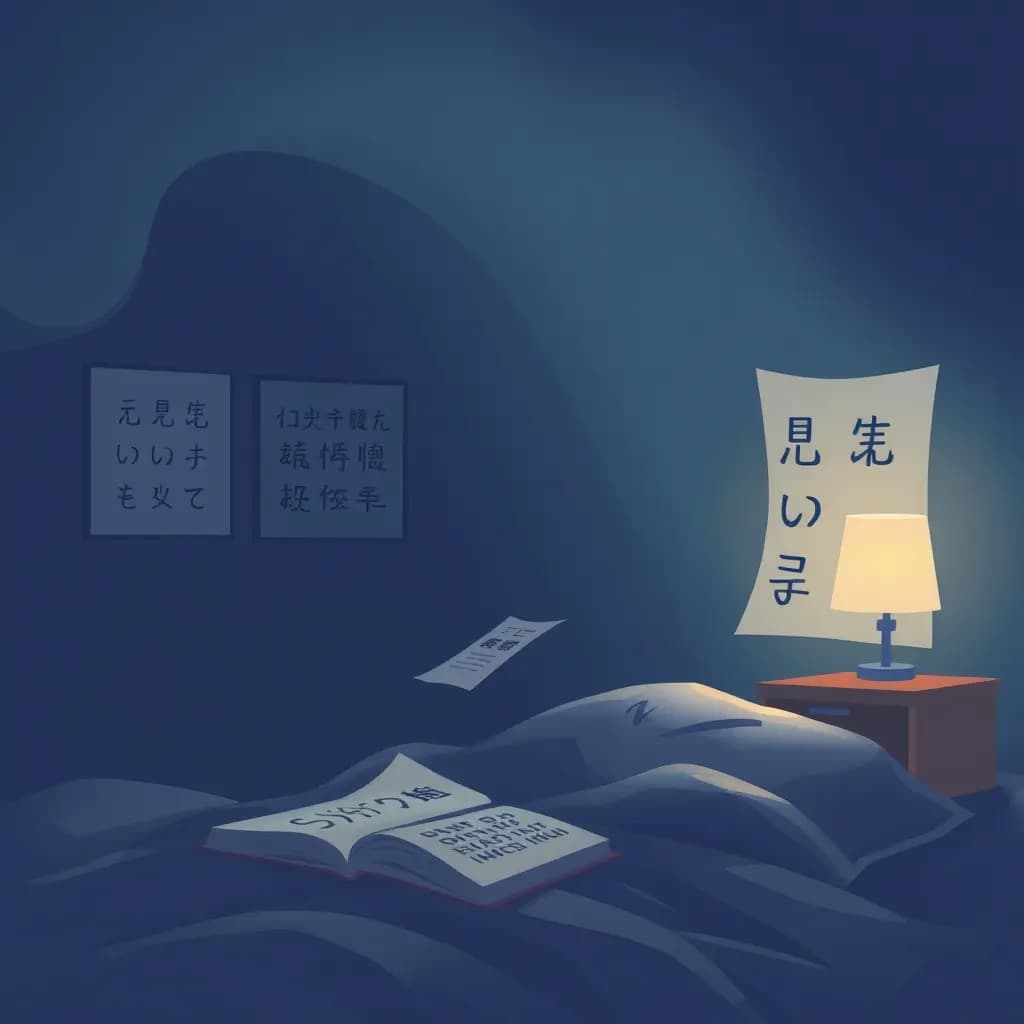 Dream illustration: Exam questions in unknown language