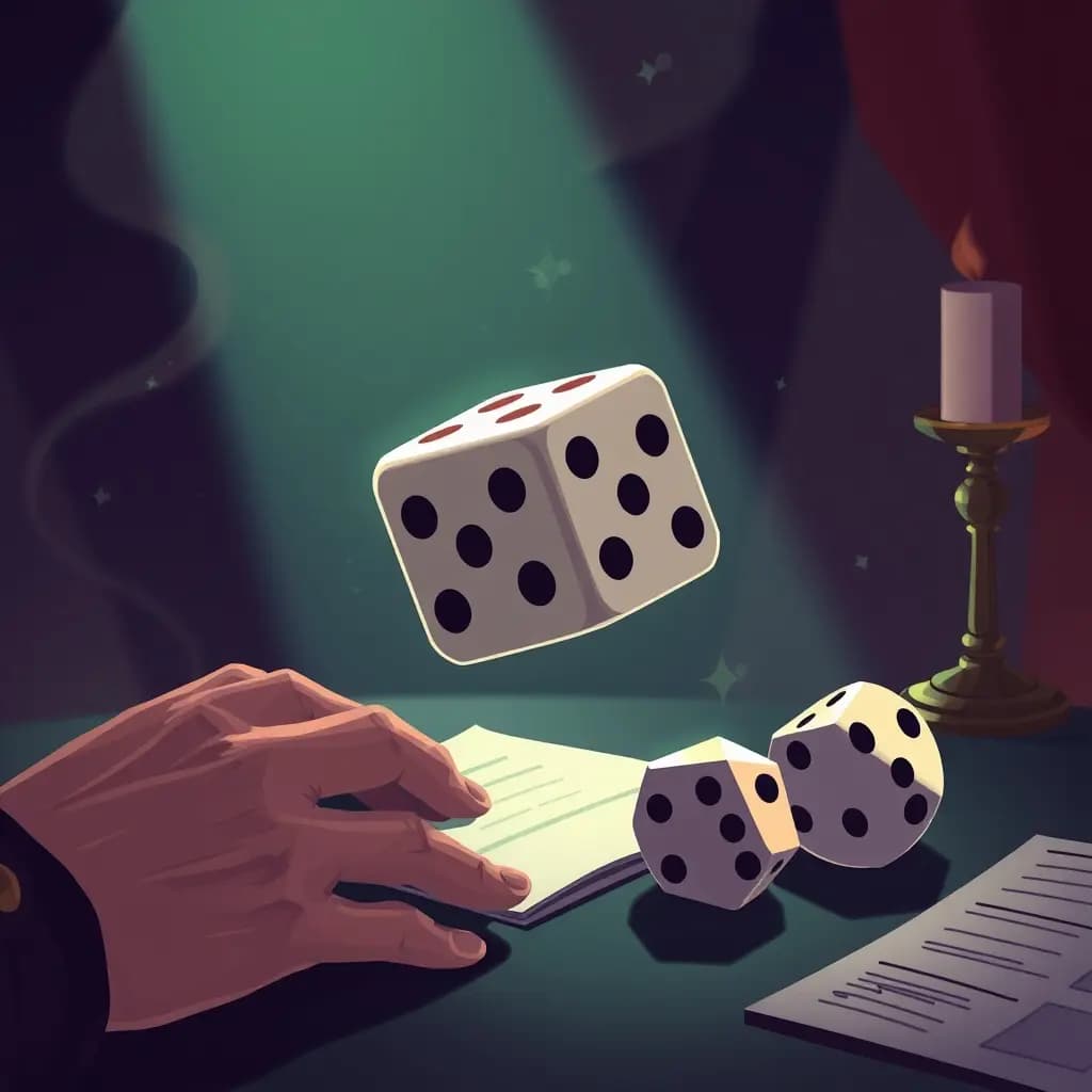 Dream illustration: an Exam Result Decided by Dice