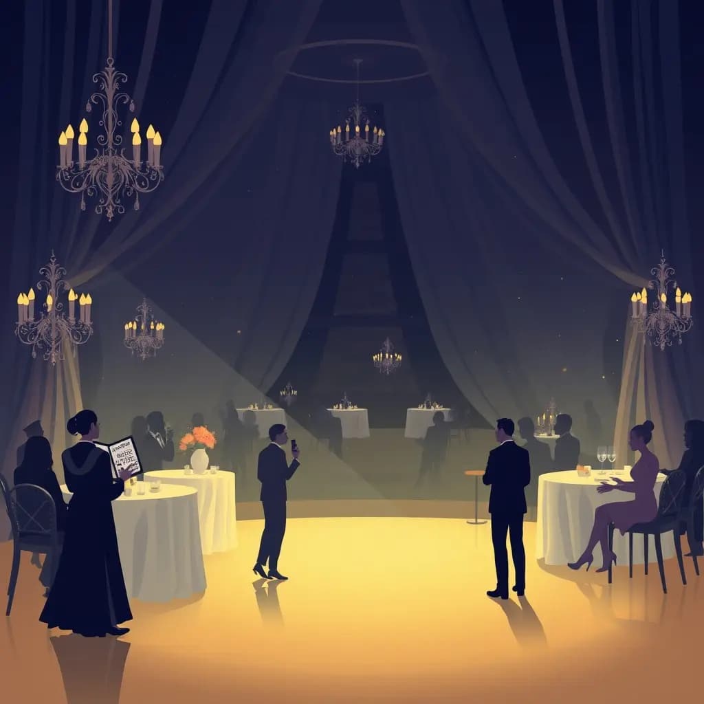 Dream illustration: Exclusive gala without invitation