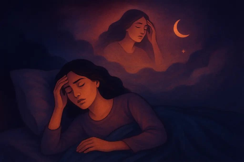 Dream illustration: Experiencing a false awakening (waking inside a dream)