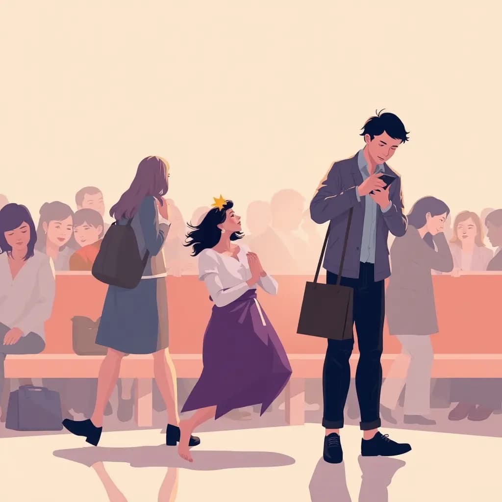 Dream illustration: Fainting in public
