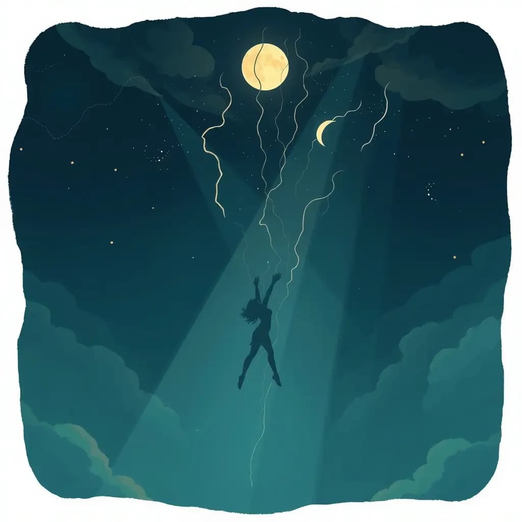 Dream illustration: Falling endlessly