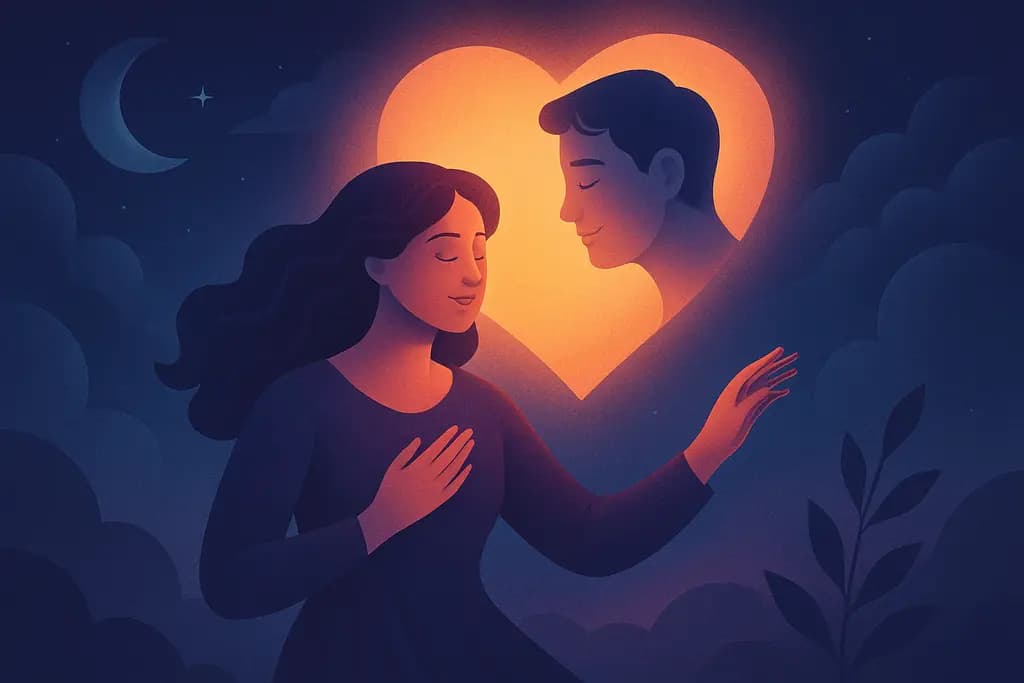 Dream illustration: Falling in love in a dream