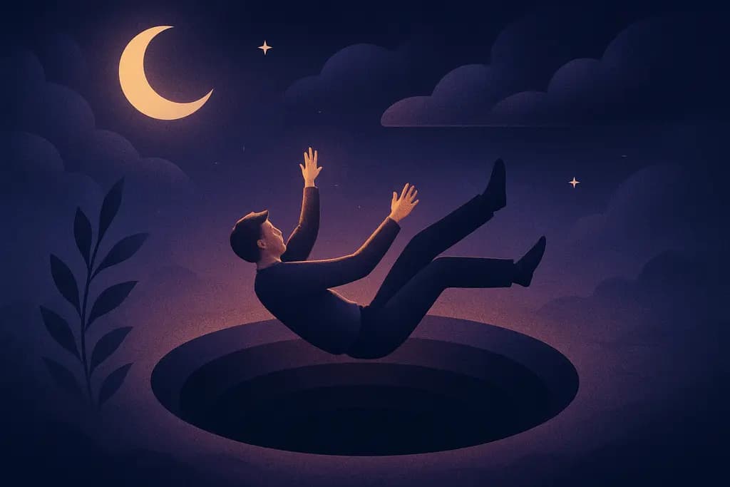 Dream illustration: Falling Into a Hole