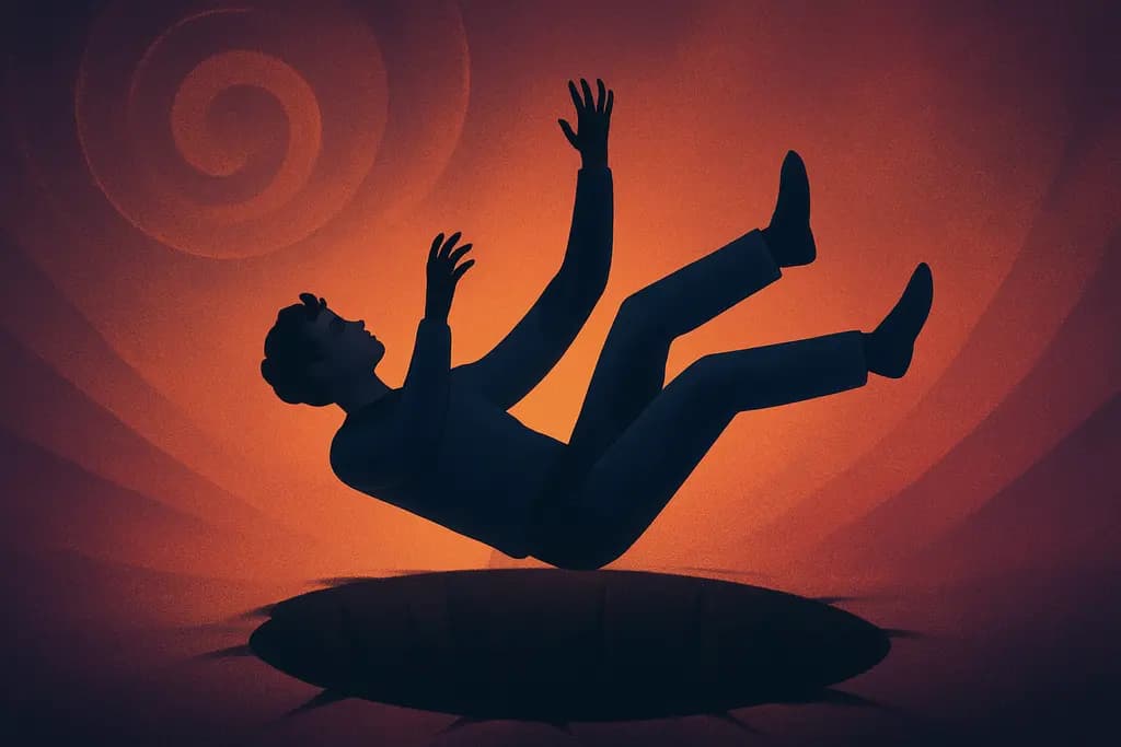 Dream illustration: Falling into a Pit