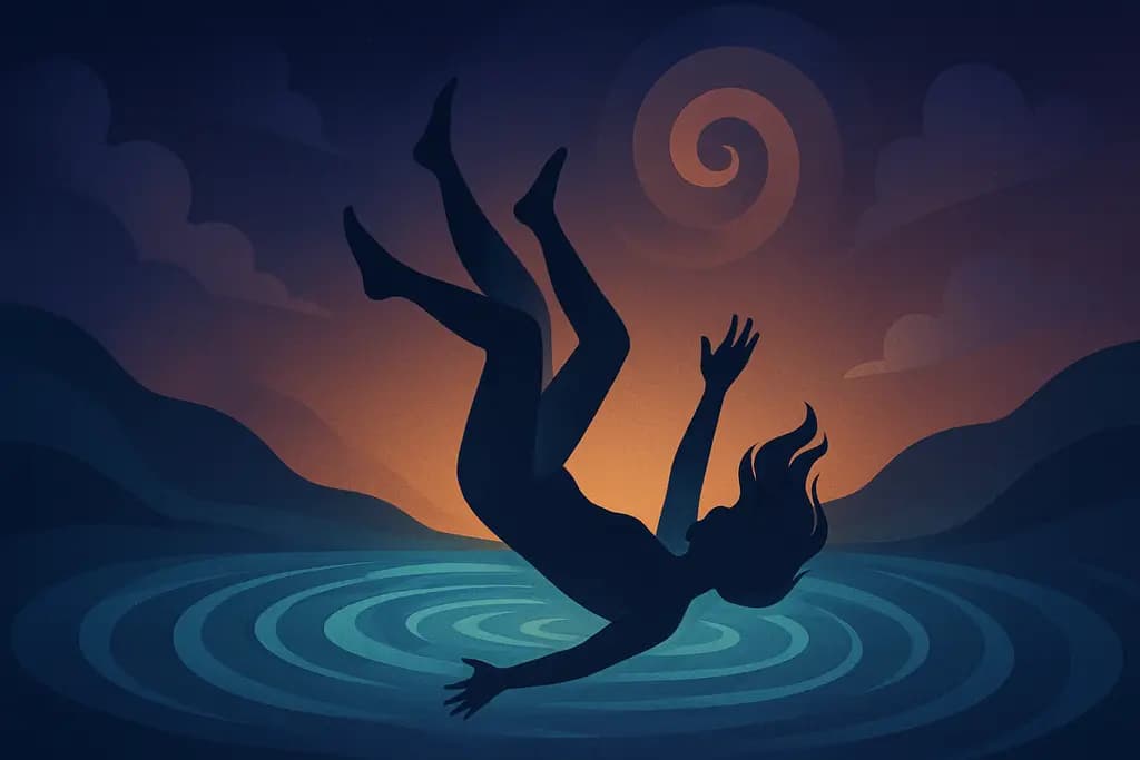 Dream illustration: Falling into Water